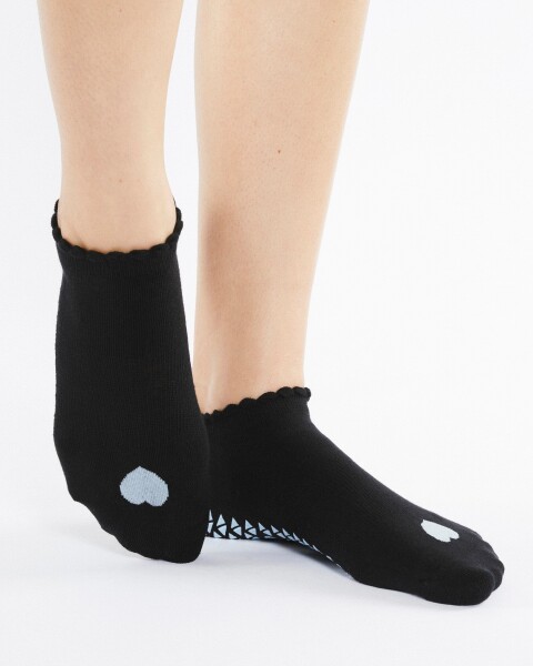 love full foot grip sock - black